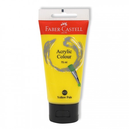 Acrylic Colour, 75 ml, 022 Yellow Pale